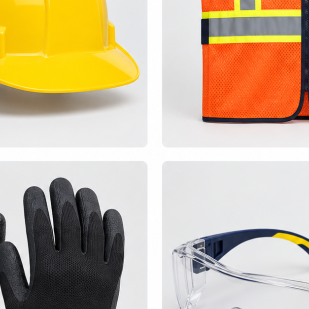 Casco de seguridad industrial amarillo